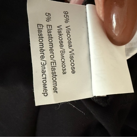 NWTS Bluana made in Italy Elegant Black, Lace Back lingerie, calf length, sz S - Picture 10 of 11